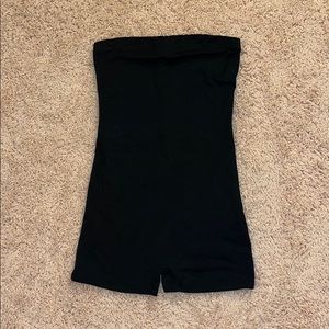 Black romper strapless